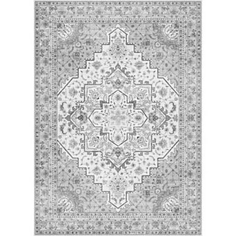 Vintage Boho Area Rug, Soft Non-Slip Large Rug for Living Room, Bedroom & Home Office