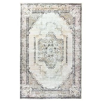Washable Bohemian 5x7 Area Carpet Outdoor Bohemian Printed Carpet Non Slip Backing Washable Carpet