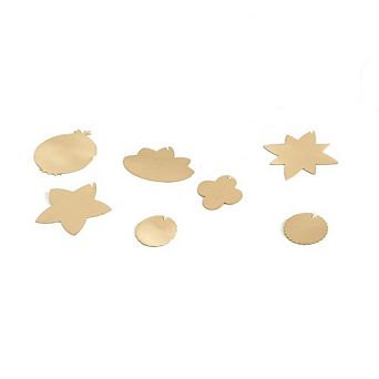 Foliage Brass Ornaments Set of 7