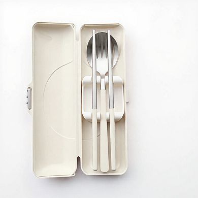 Portable Flatware Set with Storage Case Chopsticks Fork Spoon Travel Dining Utensils
