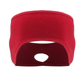 Women's Ponytail Fleece Headband Winter Ear Warmer Moisture-Wicking Windproof Running Outdoor Sports