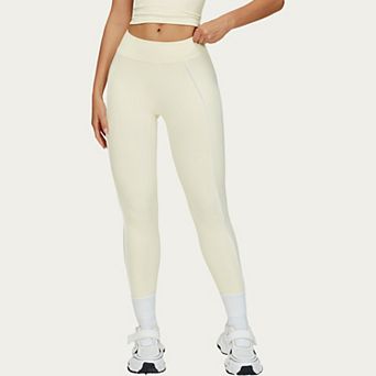 Women's High Waist Performance Leggings with Contrast Piping and Sculpting Stretch Fit