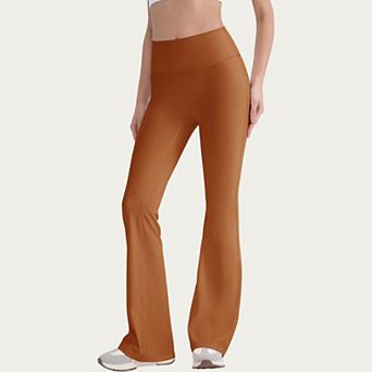 Women's High Waist Flare Leg Pants with Smooth Stretch Fit
