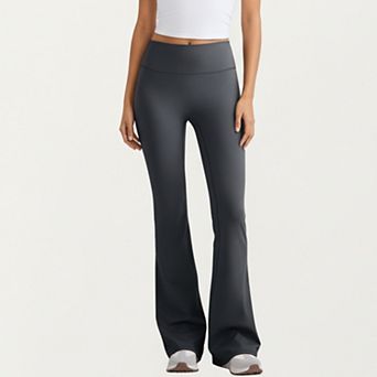 Women's High Waist Flare Leg Pants with Smooth Stretch Fit