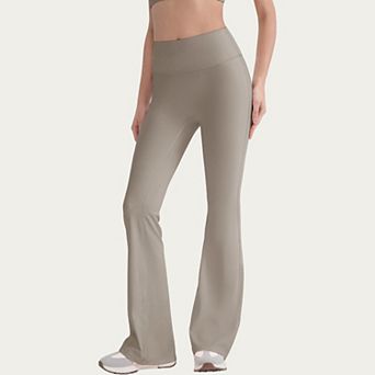 Women's High Waist Flare Leg Pants with Smooth Stretch Fit