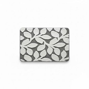 Women's Floral Pattern Bath Mat Soft Textured Bathroom Rug