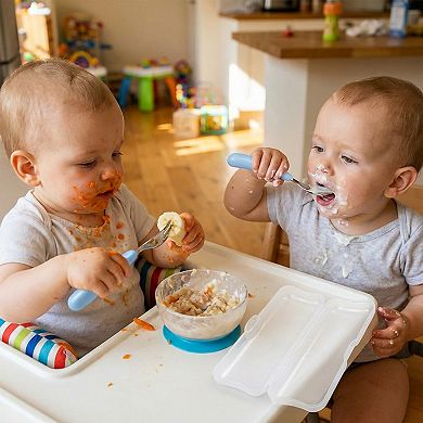 Portable Spoon and Fork Set with Storage Case Reusable Compact Travel Tableware