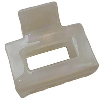 Rectangular Cutout Hair Claw Clip with Smooth Gloss Finish for Everyday Styling