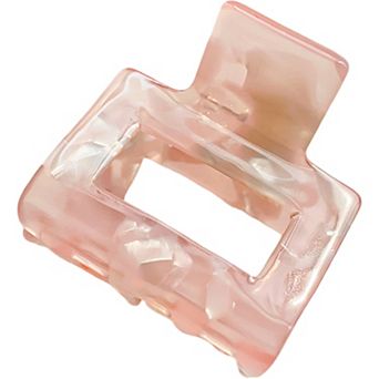 Rectangular Cutout Hair Claw Clip with Smooth Gloss Finish for Everyday Styling