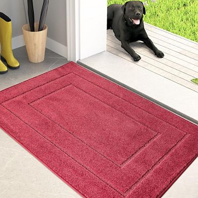 BURGUNDY RED DIRT TRAPPER DOOR MAT
