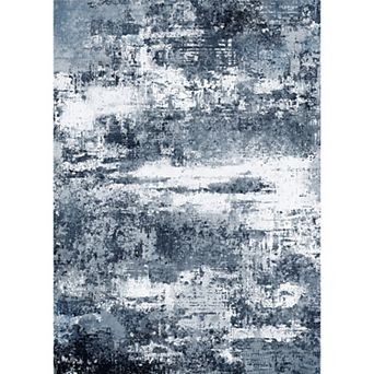 Modern Abstract Oil Painting Area Rug, Soft Washable Low Pile Non-Slip Carpet Home Decor