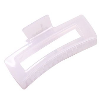 Rectangular Hair Claw Clip with Open Frame Design and Strong Hold