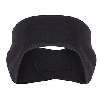 Winter Fleece Headband Adjustable Stretchy Ear Warmer Full Cover Sweatband Unisex - Velcro Design
