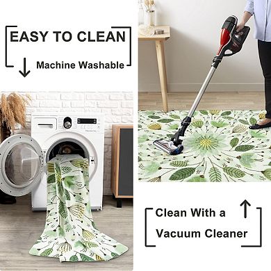 NON-SHEDDING MOROCCAN FLORAL RUG