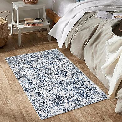 NON-SHEDDING MOROCCAN FLORAL RUG