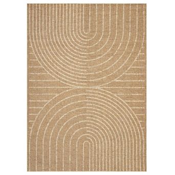 Modern Washable Carpet, Contemporary Non Slip Floor Carpet for Office RV Backyard