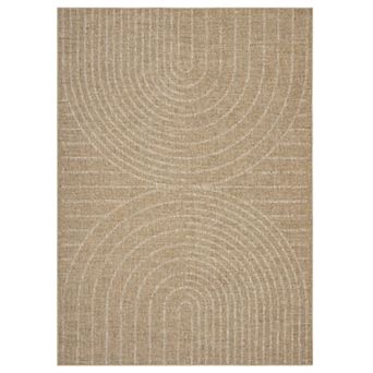 Modern Washable Carpet, Contemporary Non Slip Floor Carpet for Office RV Backyard