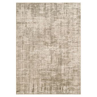 Washable Abstract Area Rugs, Modern Boho Neutral Large Striped Anti-Skid Contemporary Carpets