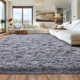 Shag Area Rug, Ultra Soft 1.7" Plush Non-Slip Rug for Bedroom & Living Room