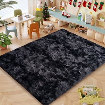 Shag Area Rug, Ultra Soft 1.7" Plush Non-Slip Rug for Bedroom & Living Room