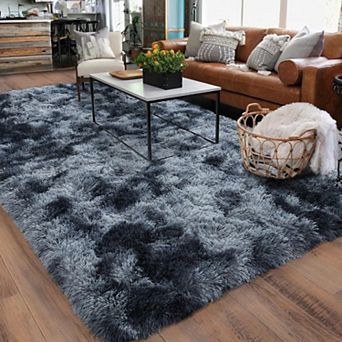 Shag Area Rug, Ultra Soft 1.7" Plush Non-Slip Rug for Bedroom & Living Room