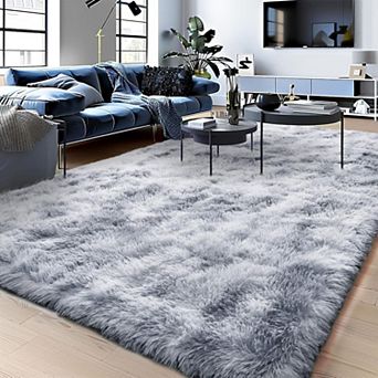 Shag Area Rug, Ultra Soft 1.7" Plush Non-Slip Rug for Bedroom & Living Room