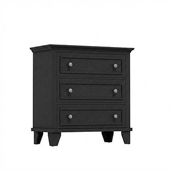 3 Drawer Dresser for Bedroom, 32"W Wooden Chest of Drawers,Clothes Storage Organizer