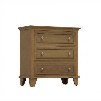 3 Drawer Dresser for Bedroom, 32"W Wooden Chest of Drawers,Clothes Storage Organizer