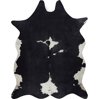 Western Faux Cowhide Area Rug, Animal Print Carpet for Living Room Bedroom Decor