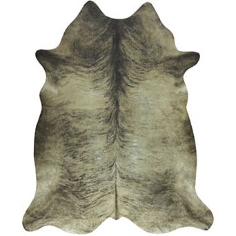 Western Faux Cowhide Area Rug, Animal Print Carpet for Living Room Bedroom Decor