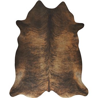 Western Faux Cowhide Area Rug, Animal Print Carpet for Living Room Bedroom Decor