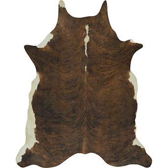 Western Faux Cowhide Area Rug, Animal Print Carpet for Living Room Bedroom Decor