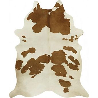 Western Faux Cowhide Area Rug, Animal Print Carpet for Living Room Bedroom Decor