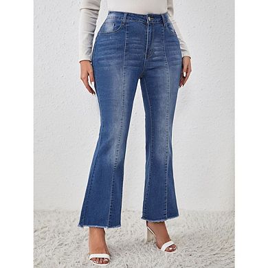 Women's Casual Plus Size Jeans High Waist Slim Fit Jeans