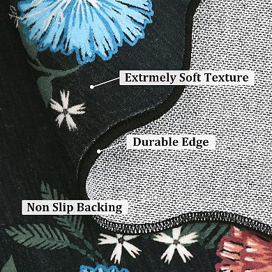 Runner Rugs with Rubber Backing Modern Machine Washable Rug