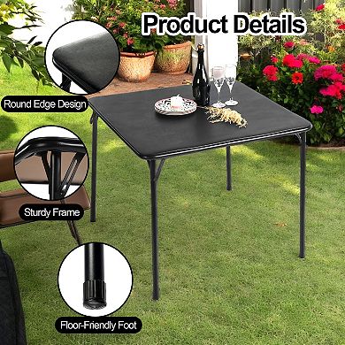 Homy Casa 33.9" Folding Table for Dining & Multi-Purpose Use