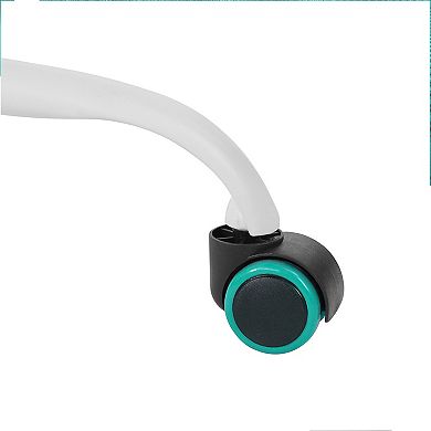 Homy Casa Adjustable Armless Office Chair with Breathable Back, Swivel Task Chair for Home Office or