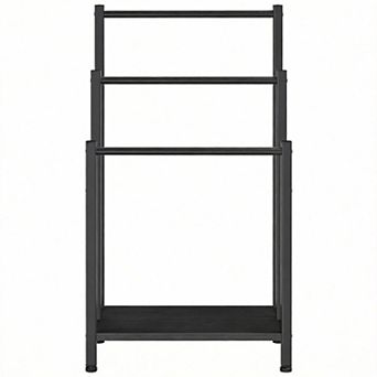 3 tier Metal Towel Rack 16.9"x11"x31.9" Rustic Shelf