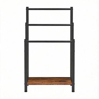 3 tier Metal Towel Rack 16.9"x11"x31.9" Rustic Shelf