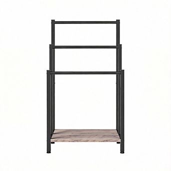 3 tier Metal Towel Rack 16.9"x11"x31.9" Rustic Shelf