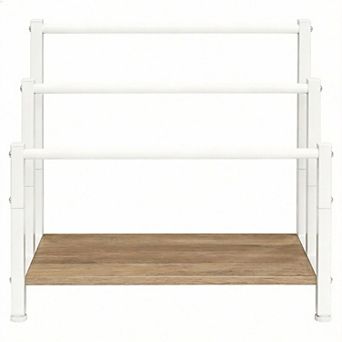 3 tier Metal Towel Rack 16.9"x11"x31.9" Rustic Shelf