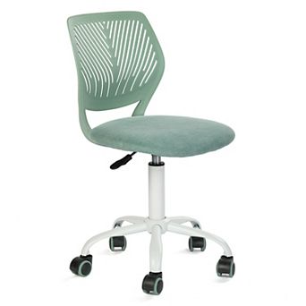 Homy Casa Adjustable Swivel Office Chair with Breathable Back, Upholstered Seat