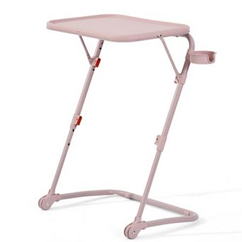 Homy Casa Adjustable Folding TV Tray Table with Cup Holder