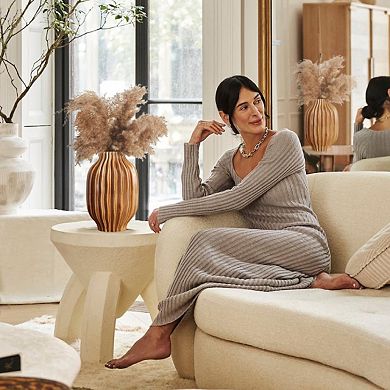 FARMHOUSE DECORATIVE POTTERY CERAMIC VASE