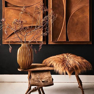 FARMHOUSE DECORATIVE POTTERY CERAMIC VASE