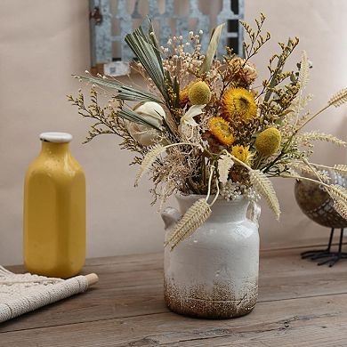 DISTRESSED FARMHOUSE RUSTIC FLOWER VASE