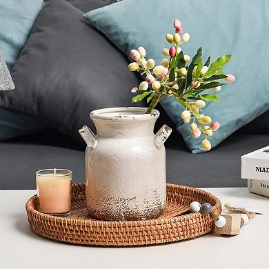 DISTRESSED FARMHOUSE RUSTIC FLOWER VASE