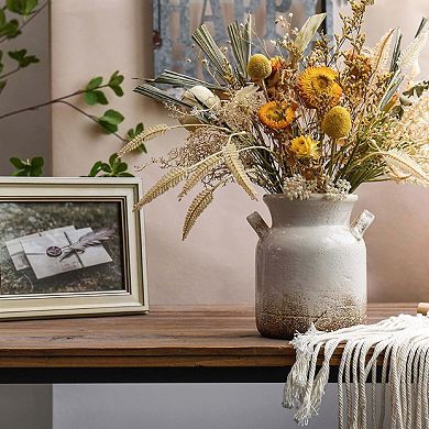 DISTRESSED FARMHOUSE RUSTIC FLOWER VASE