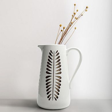 CERAMIC VINTAGE PITCHER DECORATIVE VASE