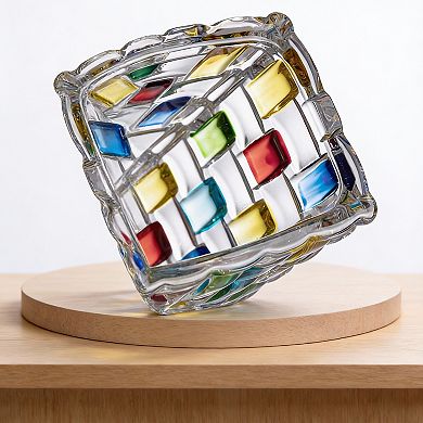 Colorful Hand Painted Woven Crystal Vase for Floral Home Wedding Gift